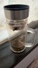 京東京造 茶杯 雙層玻璃茶水分離泡茶咖啡杯子帶把手大容量500ml 曬單實拍圖