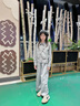 G.DUCKKIDS小黃鴨女大童洋氣春裝2025新款初中生學(xué)生衣服女孩假兩件襯衫套裝 花灰色 160 cm 建議身高145-155重70-80斤 曬單實(shí)拍圖