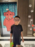 李寧（LI-NING）兒童泳衣男童中大童游泳衣分體泳褲383藏藍泳鏡泳帽套裝160 曬單實(shí)拍圖