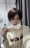 唐獅;TONLION騎行防風(fēng)加絨耳罩女冬季保暖口罩防寒耳套護耳朵神器二合一面罩 白色 曬單實(shí)拍圖