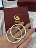 中國(guó)黃金（CHINA GOLD）足銀古法手鐲男女寶寶平安喜樂(lè)嬰兒童銀鐲子滿月六一兒童節(jié)禮物 今/次日達(dá)*平安喜樂(lè)對(duì)鐲 20±1g 曬單實(shí)拍圖