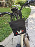 皓梵潔（HAOFANJIE）電動(dòng)車(chē)前置掛包收納袋手機(jī)包電瓶車(chē)防水掛袋電車(chē)包前掛龍頭儲(chǔ)物袋 自行車(chē)包帶蓋 【黑色小熊】 曬單實(shí)拍圖