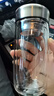 富光玻璃杯雙層 帶茶隔高硼硅玻璃水杯 茶水分離車(chē)載泡茶杯子男400ml 曬單實(shí)拍圖