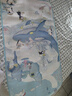 babycare嬰兒抑菌涼席寶寶透氣冰絲席兒童幼兒園可水洗鯨魚噴泉65*120CM 曬單實拍圖