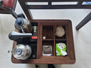 北美黑胡桃實(shí)木可移動(dòng)茶水柜小戶(hù)型家用茶桌燒水壺一體邊幾茶邊柜 款式/材質(zhì)/尺寸/咨詢(xún)客服 曬單實(shí)拍圖