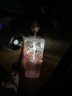 星巴克（Starbucks）杯子玻璃杯 高顏值玻璃吸管杯 大容量桌面 咖啡水杯 男女士送禮 粉色漸變款玻璃杯550ml 曬單實拍圖