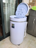 奧克斯脫水機家用大容量不銹鋼甩干機小型甩干桶宿舍公寓出租房屋單脫水甩干迷你脫水桶大家電器 實(shí)標5KG豪華款【藍光殺菌+不銹鋼桶+環(huán)保材質(zhì)】 曬單實(shí)拍圖