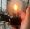 ZIPPO打火機之寶防風(fēng)煤油 黑裂漆-經(jīng)典商標 生日禮物送男友 含油套裝 曬單實(shí)拍圖