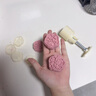 杰凱諾新款綠豆糕月餅?zāi)＞?立體冰皮壓花輔食烘焙 月圓梅花【4花片】50g 曬單實(shí)拍圖