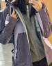 迪卡儂（DECATHLON）沖鋒衣男女男款登山防風(fēng)防水夾克風(fēng)衣單層硬殼沖鋒衣MH500 蒼紫色(女) S 曬單實(shí)拍圖