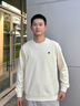 哈吉斯（HAZZYS）七夕禮盒男裝 秋款簡約素凈休閑男上衣PHIZ基礎衛(wèi)衣ABTZE0CCI31 乳白色CR XL （180/100A 50） 曬單實拍圖