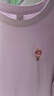 森馬（Semir）【多彩涼感T】短袖t恤女夏中長款寬松舒適刺繡上衣109324100007 曬單實拍圖