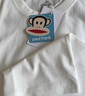 大嘴猴（paul frank）短袖t恤男士t恤夏季純棉t恤男休閑男女同款白色t恤 L  白花灰  曬單實(shí)拍圖