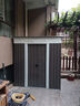 勤創(chuàng)園戶外儲物房花園工具房陽臺雜物間庭院活動簡易房可移動收納小屋 斜頂A款灰色（自安裝） 曬單實拍圖