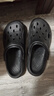 名創(chuàng  )優(yōu)品（MINISO）洞洞鞋男士夏季外穿防滑厚底eva踩屎感涼鞋防臭海邊沙灘包頭拖鞋 曬單實(shí)拍圖