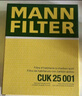 曼牌（MANNFILTER）空調濾清器空調濾芯帶碳CUK25001寶馬1系2系3系4系新3系320 328 曬單實(shí)拍圖