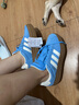 adidas「T頭鞋」VL COURT BOLD厚底增高休閑板鞋德訓鞋女阿迪達斯   藍色/漢玉白   38 曬單實(shí)拍圖