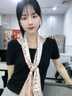 MITHAOL KUSC真絲絲巾桑蠶絲100%女士生日禮物女小方巾送媽媽丈母娘長(cháng)輩 杏色兔子【心想事