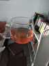 美斯尼 茶杯玻璃茶水分離杯子茶具竹蓋帶把手加厚耐熱男女士玻璃泡茶杯 透明把 450毫升 曬單實(shí)拍圖