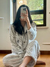 維多利亞的秘密（Victoria's Secret）楊冪同款宅度假法蘭絨暖舒絨柔軟舒適秋冬套裝睡衣禮物 55D1霧灰斑馬 11256805 S 曬單實(shí)拍圖
