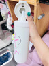 FGA富光智能指紋解鎖密碼兒童保溫杯男女小學(xué)生吸管水杯子節(jié)日禮物粉 曬單實(shí)拍圖