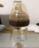 世喜新生兒防脹氣奶瓶2-3個(gè)月玻璃嬰兒仿母乳奶嘴240ml奶嘴孔隨機發(fā) 曬單實(shí)拍圖