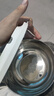 食品級泡面碗宿舍學(xué)生帶蓋不銹鋼泡方便面可瀝水湯盆食堂打飯專用 17cm【奶白色】帶蓋泡面碗+餐具 曬單實(shí)拍圖