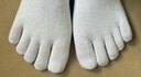 FitonTon4雙二趾襪女士襪子女春夏季兩趾襪人字拖分趾襪子吸汗透氣中筒襪 曬單實(shí)拍圖