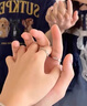 蔓笙莫比烏斯環(huán)999純銀情侶對戒男女素圈戒指環(huán)生日情人節(jié)禮物送女友 情侶一對【精美禮盒】 曬單實拍圖