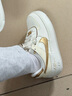 耐克NIKE休閑鞋女AF1空軍一號 AIR FORCE 1運動(dòng)鞋DZ1847-108帆白38 曬單實(shí)拍圖