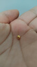沃爾金黃金轉(zhuǎn)運珠小金珠足金999重版加厚散珠黃金光面金珠古法珠手串DIY 0.8g，5MM古法珠重版約2顆 曬單實拍圖