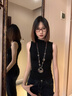 鹿珊伍毛衣鏈復(fù)古辣妹風(fēng)蝴蝶串珠長款項鏈女鎖骨頸鏈民族風(fēng)旅游拍照配飾 多彩蝴蝶印花銀色底吊墜 曬單實拍圖