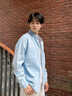 名創(chuàng)優(yōu)品（MINISO）牛仔襯衫男2025新款男士純棉水洗淺藍(lán)色長(zhǎng)袖春秋款薄款百搭外套潮 【100%純棉】淺藍(lán) XL /180(不起球不掉色) 曬單實(shí)拍圖