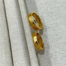 中國(guó)黃金（CHINA GOLD）黃金對(duì)戒足金愛(ài)心指紋戒指男女訂婚結(jié)婚情侶戒指送女友七夕禮物 【一對(duì)約13.96g】愛(ài)心指紋對(duì)戒 曬單實(shí)拍圖