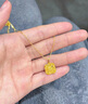中國珠寶黃金項(xiàng)鏈足金999方糖鏤空足金吊墜七夕情人節(jié)送女友老婆節(jié)日禮物 送精美品牌禮盒（勿拍 單拍不發(fā)貨） 約2.74g（克重多退少補(bǔ)） 曬單實(shí)拍圖