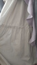 西遇吊帶蕾絲蛋糕裙女2025年夏季新款海邊度假風(fēng)法式v領(lǐng)連衣裙 白色 L (165) 曬單實(shí)拍圖