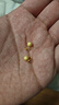 蒂蔻（Tico）足金999圓珠黃金耳釘女5G硬金砂面耳環(huán)耳飾送女朋友老婆生日禮物 曬單實(shí)拍圖