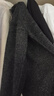 gxg.jeans男裝 含羊毛質感面料立領拉鏈開襟毛衣線衫外套25秋新品 黑灰 3XL 曬單實拍圖