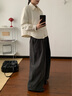 森馬（Semir）棉服女輕薄oversize松弛感2025冬新款翻領(lǐng)肌理花苞棉衣少女感 奶白10536（特大寬松款介意可拍小一碼） S 曬單實(shí)拍圖