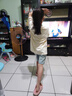 WVD女大童夏套裝2025新款兒童女孩夏季直筒牛仔褲女童夏裝洋派兩件套 套裝米色T恤+淺藍褲子 套裝米色T 120 CM現貨速發(fā) 曬單實(shí)拍圖