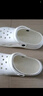 名創(chuàng)優(yōu)品（MINISO）洞洞鞋男女夏季外穿沙灘涼鞋防滑厚底踩屎感包頭涼拖鞋骨白42-43 曬單實(shí)拍圖