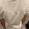MJ STYLE白色正肩合身短袖T恤女2025年夏秋季修身顯瘦親膚內搭打底衫上衣 曬單實(shí)拍圖