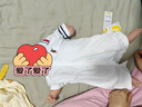 DUUDUU新生兒夏季純棉衣服周歲寶寶短袖連體衣嬰兒外出哈衣 白  80cm  曬單實拍圖