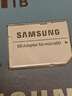三星（SAMSUNG）1TB TF(MicroSD)存儲卡 EVO白卡 U3A2V30 平板游戲機內存卡 支持4K視頻讀160MB/s 寫(xiě)速120MB/s 曬單實(shí)拍圖