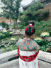 羅蒙兒童漢服中秋季女童唐裝中國風(fēng)女孩古裝畢業(yè)演出服 敦煌橘 120 曬單實(shí)拍圖
