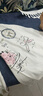 衣品元長(cháng)袖t恤女2025新款寬松日系正肩甜美百搭上衣學(xué)生打底衫慵懶休閑 白色 L （100-120斤） 曬單實(shí)拍圖