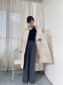 波司登（BOSIDENG）2025新款輕薄90鵝絨服女長款小香風(fēng)菱格襯衫領(lǐng)保暖外套B250134188 柔光淺米|8F29 S 160/84A 體重約100-110斤 曬單實拍圖