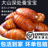 印禾年柞蠶蛹鮮活發(fā)貨東北特產(chǎn) 新鮮繭蛹特級大黃蠶蛹黑蟬蛹活A級蠶蛹 500g A級大黃蛹（約45-48只左右） 曬單實拍圖