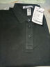 真維斯純棉POLO衫短袖簡(jiǎn)約純色翻領(lǐng)輕熟商務(wù)T恤T0034 黑 M 曬單實(shí)拍圖