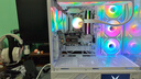 瓦爾基里（VALKYRIE）VK03 WHITE 白色 ATX 游戲電腦臺式機箱 支持360水冷 6.2吋觸摸屏 270°海景房 曬單實(shí)拍圖